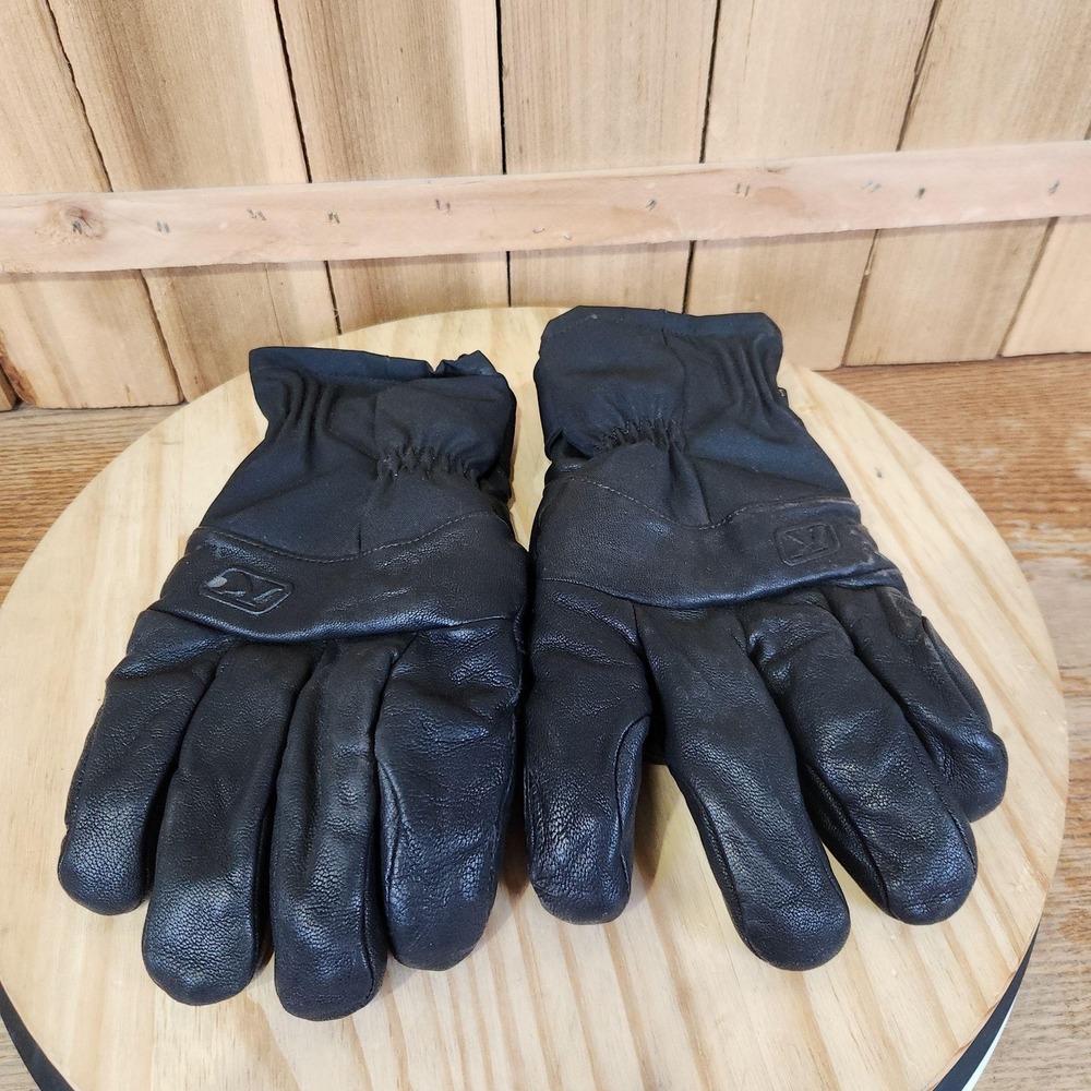 Klim Gore-Tex Guide Gloves Mens 2XL Black Leather Winter Snow Machine Motorcycle